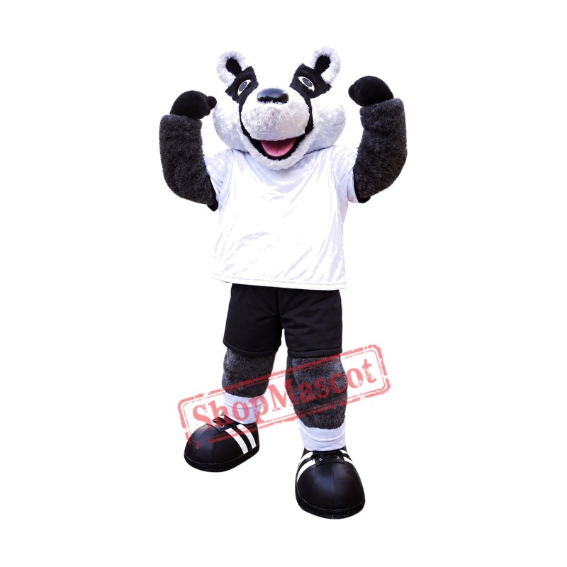Superb Sport Badger Mascot Costume Superb Sport Badger Mascot Costume