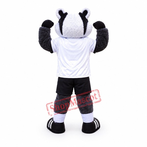 Superb Sport Badger Mascot Costume Superb Sport Badger Mascot Costume