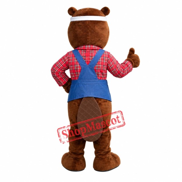 Superb College Lightweight Beaver Mascot Costume Superb College Lightweight Beaver Mascot Costume