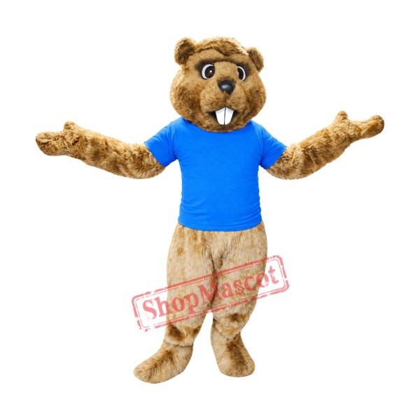 Superb Sport Beaver Mascot Costume