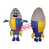 Superb Rocket Mascot Costume