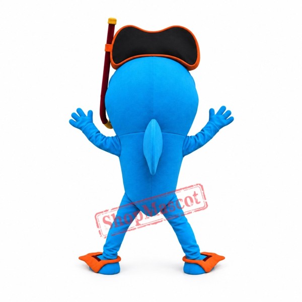 Diving Shark Mascot Costume