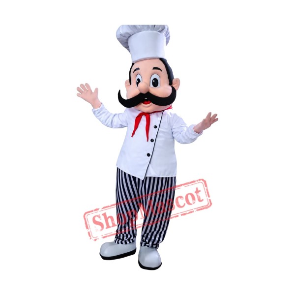 Chef Man Boy Mascot Costume Chef Man Boy Mascot Costume