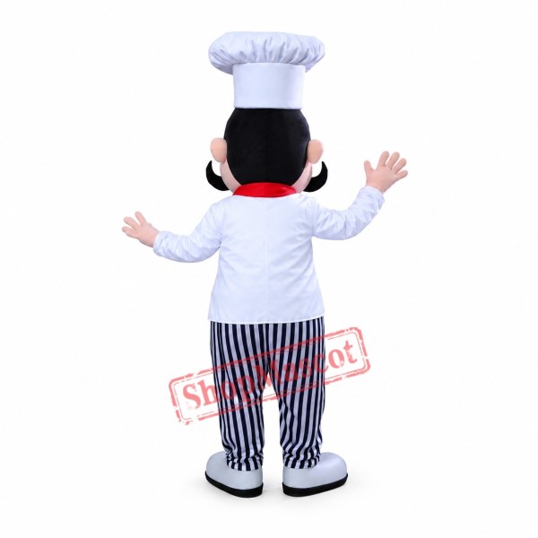 Chef Man Boy Mascot Costume Chef Man Boy Mascot Costume