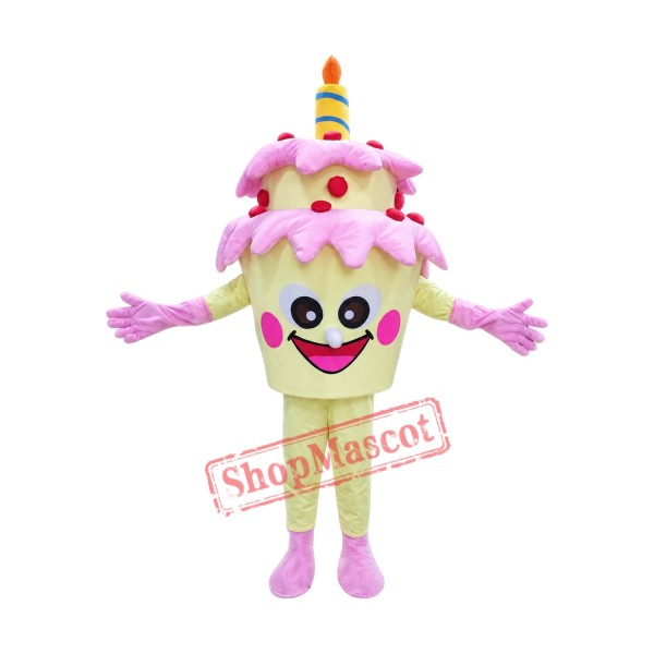 Happy Lightweight Birthday Cake Mascot Costume