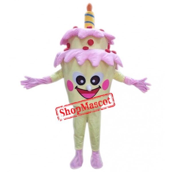 Happy Lightweight Birthday Cake Mascot Costume