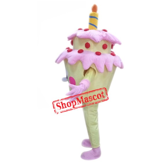 Happy Lightweight Birthday Cake Mascot Costume