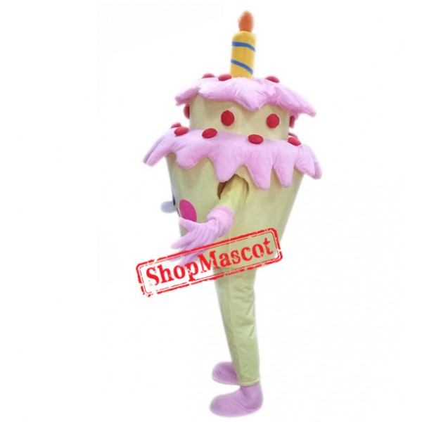 Happy Lightweight Birthday Cake Mascot Costume