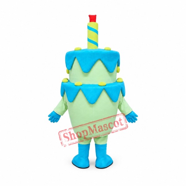 Superb Birthday Cake Mascot Costume Superb Birthday Cake Mascot Costume