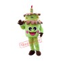 Green Birthday Cake Mascot Costume