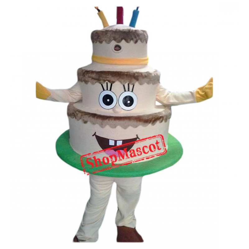 Professional Birthday Cake Mascot Costume