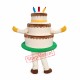 Professional Birthday Cake Mascot Costume Professional Birthday Cake Mascot Costume