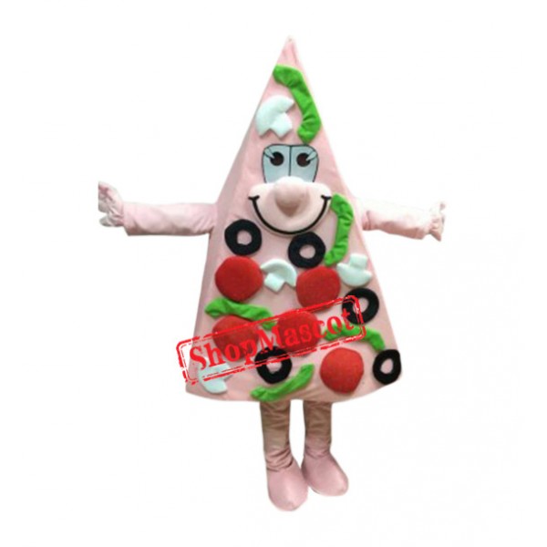 Pink Pizza Mascot Costume