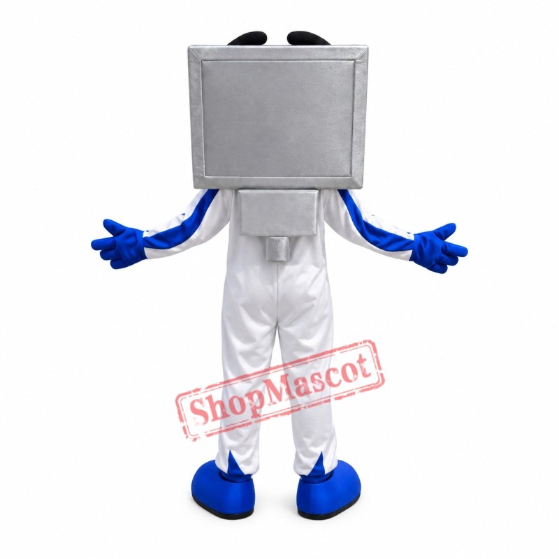 Happy Computer Mascot Costume Happy Computer Mascot Costume
