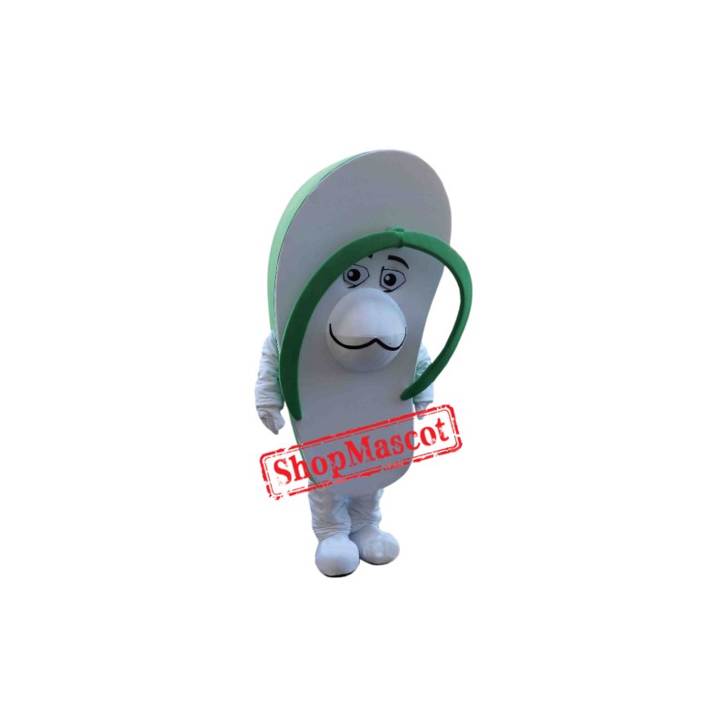 Green Slipper Mascot Costume
