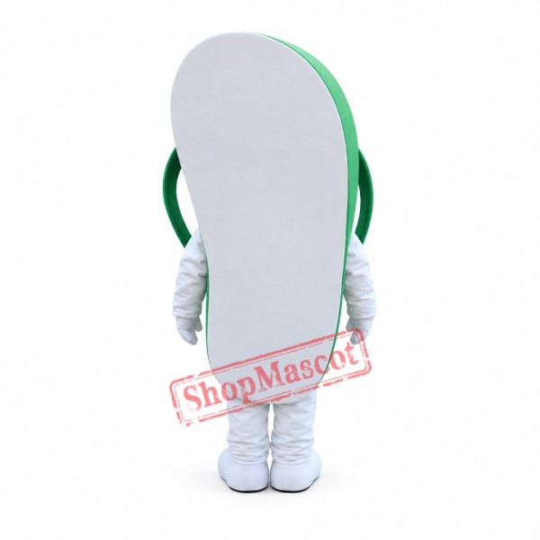 Green Slipper Mascot Costume Green Slipper Mascot Costume