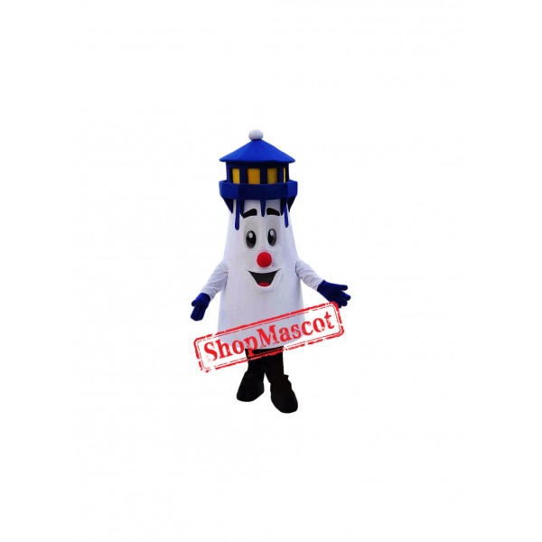 Superb Blue Lighthouse Mascot Costume