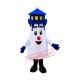 Superb Blue Lighthouse Mascot Costume Superb Blue Lighthouse Mascot Costume