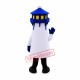Superb Blue Lighthouse Mascot Costume Superb Blue Lighthouse Mascot Costume