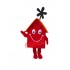 Superb Red House Mascot Costume