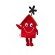 Superb Red House Mascot Costume