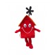 Superb Red House Mascot Costume