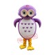 Superb Purple Owl Mascot Costume Superb Purple Owl Mascot Costume