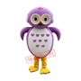 Superb Purple Owl Mascot Costume