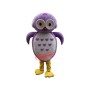 Superb Purple Owl Mascot Costume