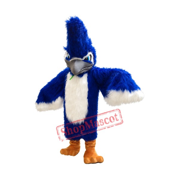 Superb Fierce Blue Jay Mascot Costume