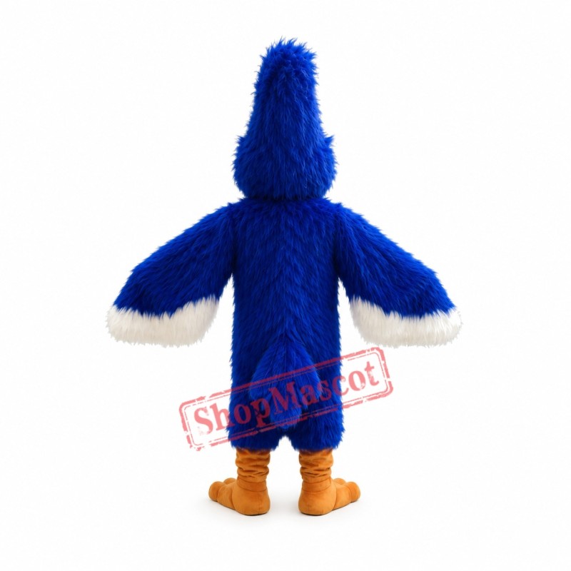 Superb Fierce Blue Jay Mascot Costume