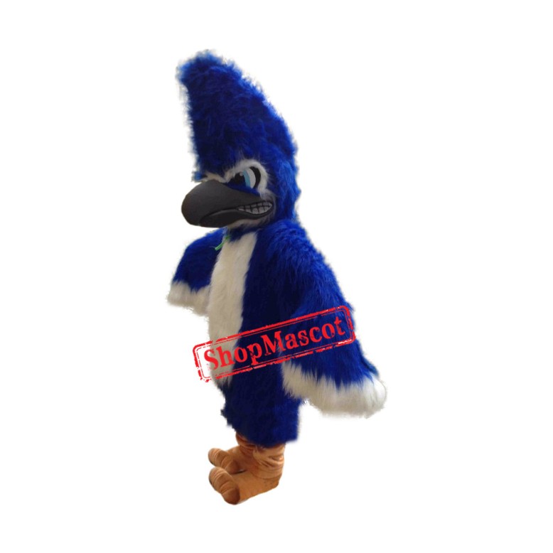 Superb Fierce Blue Jay Mascot Costume