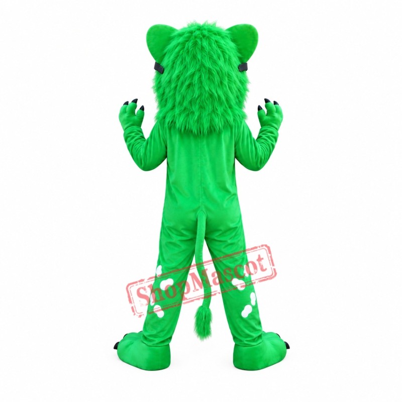 Green Lion Mascot Costume