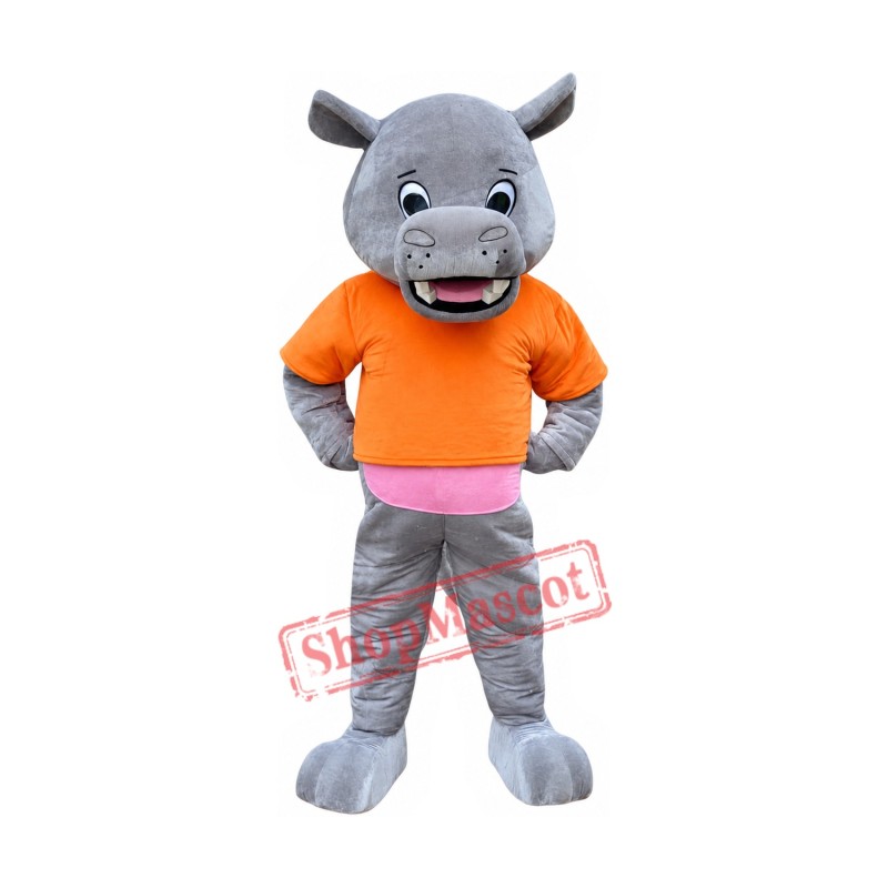Friendly Hippo Mascot Costume Friendly Hippo Mascot Costume