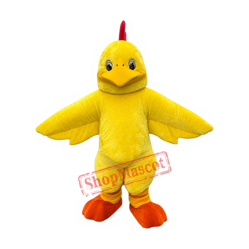 Fat Yellow Bird Mascot Costume