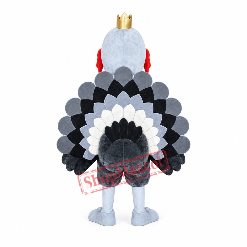 Superb Turkey Mascot Costume Superb Turkey Mascot Costume