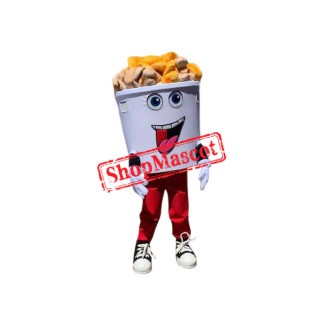Superb Popcorn Mascot Costume