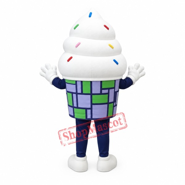 Superb Ice Cream Mascot Costume Superb Ice Cream Mascot Costume