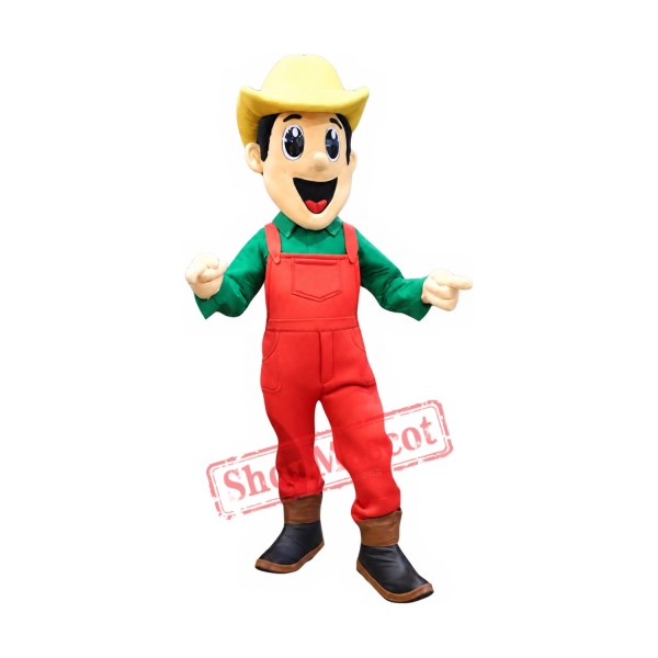 Superb Cute Cowboy Mascot Costume