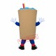 Superb Coffee Cup Mascot Costume Superb Coffee Cup Mascot Costume