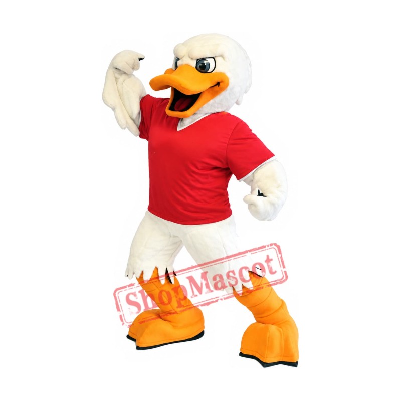 Superb College Sport Duck Mascot Costume Superb College Sport Duck Mascot Costume