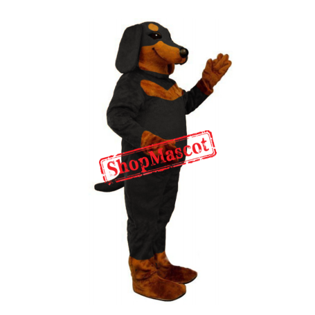 Black and Tan Dachshund Mascot Costume