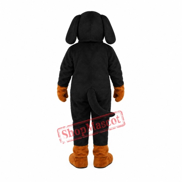 Black and Tan Dachshund Mascot Costume Black and Tan Dachshund Mascot Costume