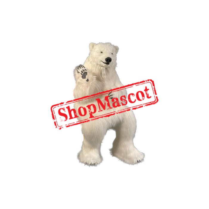 Realistic Lightweight Polar Bear Mascot Costume