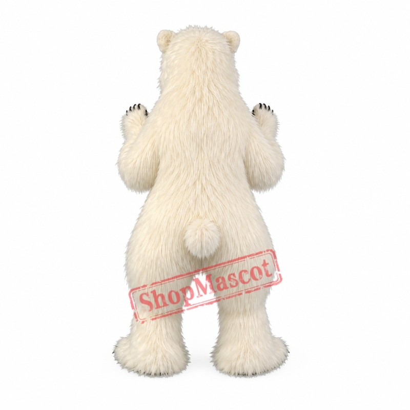 Realistic Lightweight Polar Bear Mascot Costume
