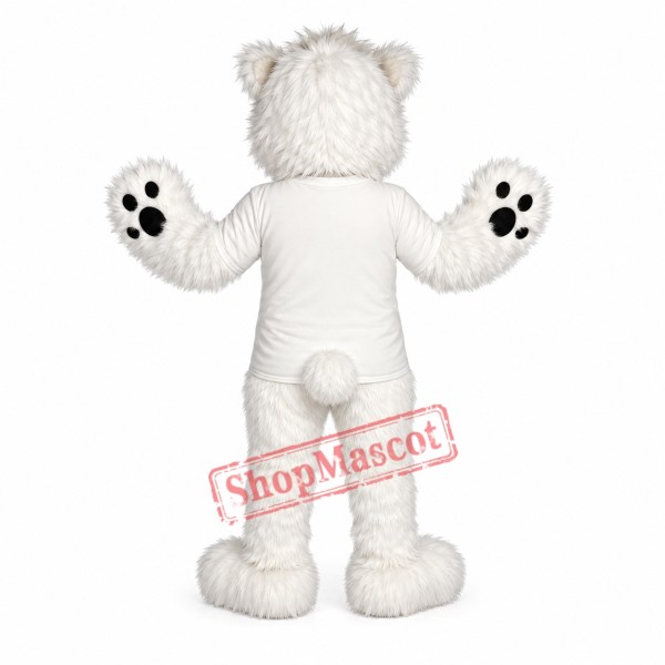 Friendly Polar Bear Mascot Costume for Adult Friendly Polar Bear Mascot Costume for Adult