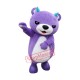 Fierce Purple Bear Mascot Costume