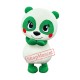 Green Cute Panda Mascot Costume Green Cute Panda Mascot Costume