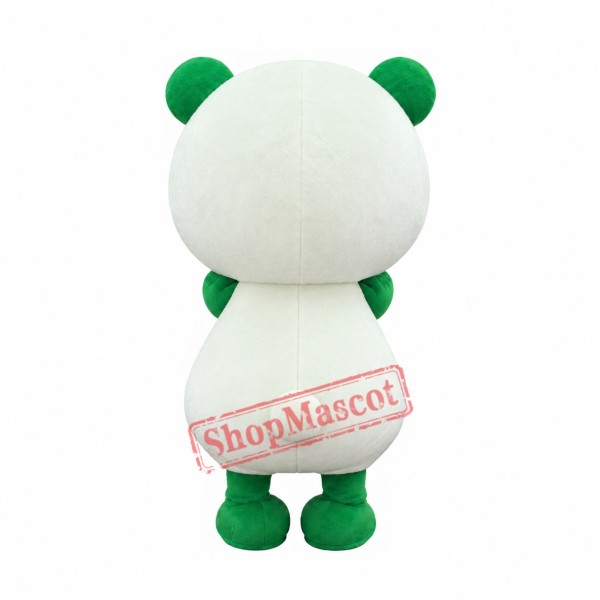 Green Cute Panda Mascot Costume Green Cute Panda Mascot Costume