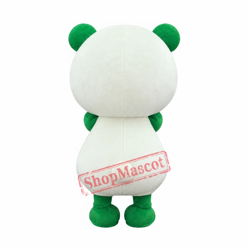 Green Cute Panda Mascot Costume Green Cute Panda Mascot Costume